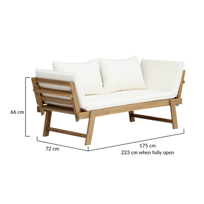 Cora Wooden Outdoor DayBed