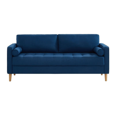 Cassandra 3 Seater Sofa Couch Blue