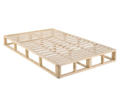 Kurt Wooden Platform Bed Frame Base King