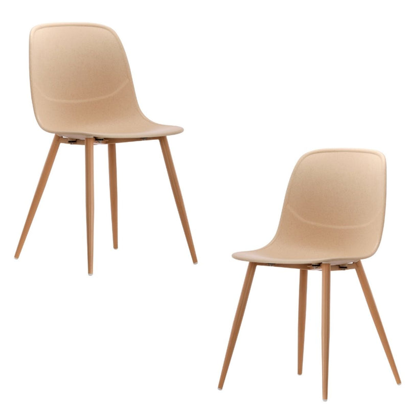 Erin Natural Versatile Dining Chair Set of 2