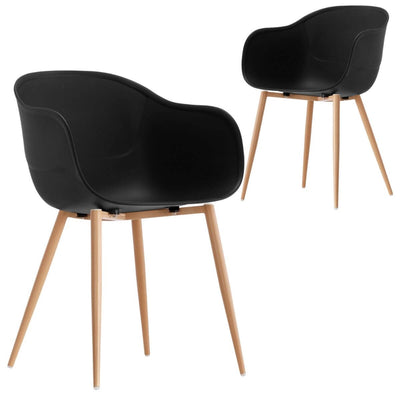 Jayden Black Charming Beetle Dining Chair Set of 2