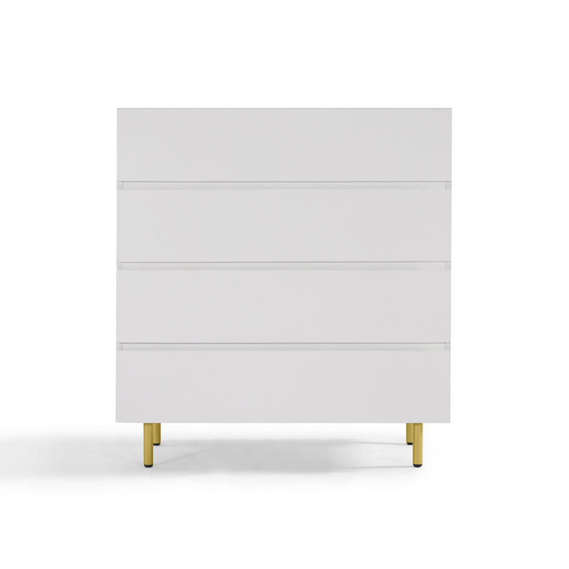 Kori White 4 Chest of Drawers