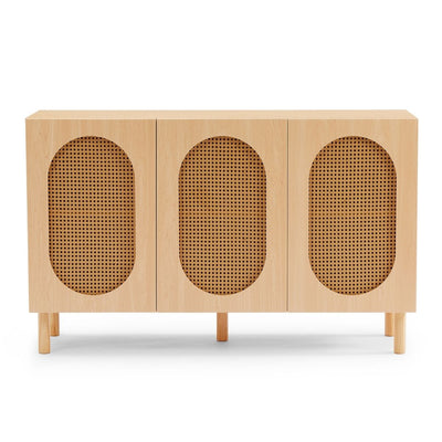 Kailua 3 Door Rattan Sideboard in Maple