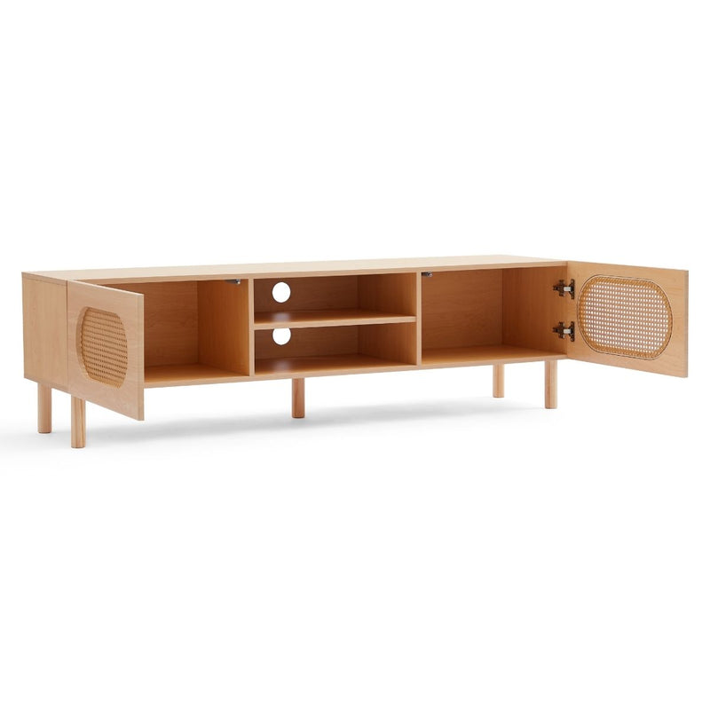 Kailua Rattan 160CM TV Stand in Maple