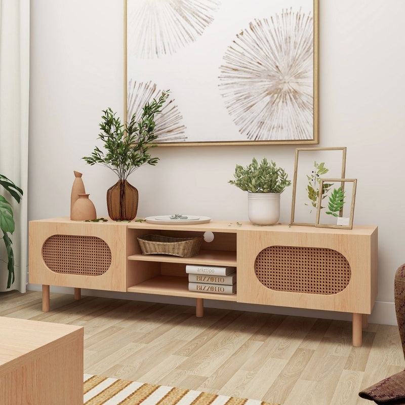 Kailua Rattan 160CM TV Stand in Maple