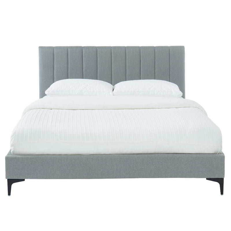 Orly Stone Grey Bed Frame in Size King