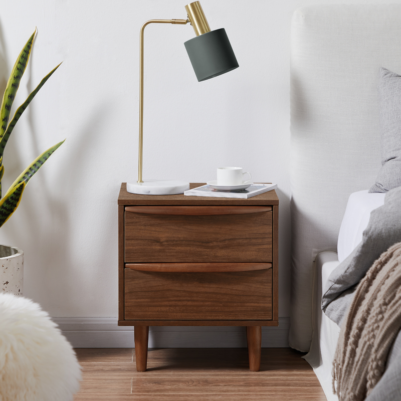 Pierre Walnut Bedside Table