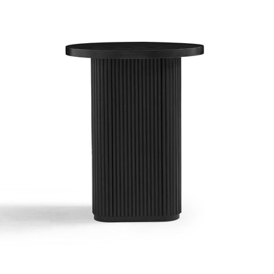 Kate Black Round Column Side Table