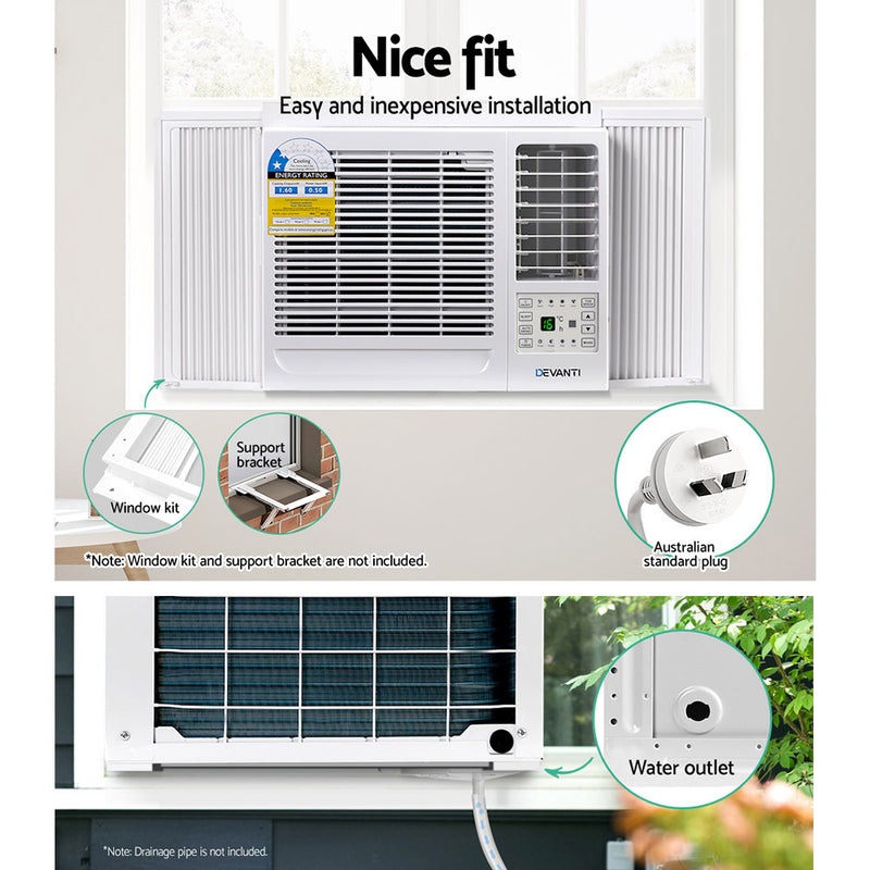 Devanti Window Air Conditioner 1.7kW