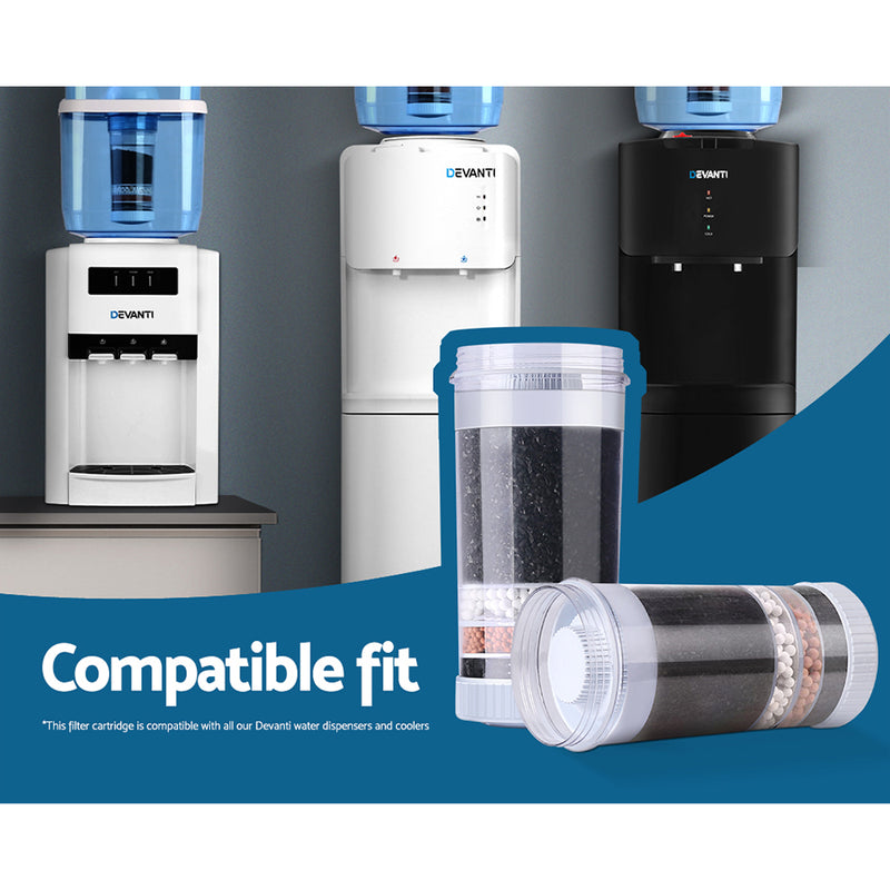 Devanti Water Cooler Dispenser 7-Stage Filter 2 Pack