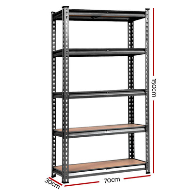 Giantz 3x1.5M Garage Shelving Warehouse Rack Pallet Racking Storage Charcoal