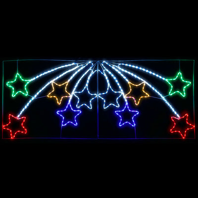 Jingle Jollys Christmas Motif Lights LED Star Fall Light Waterproof Outdoor Xmas