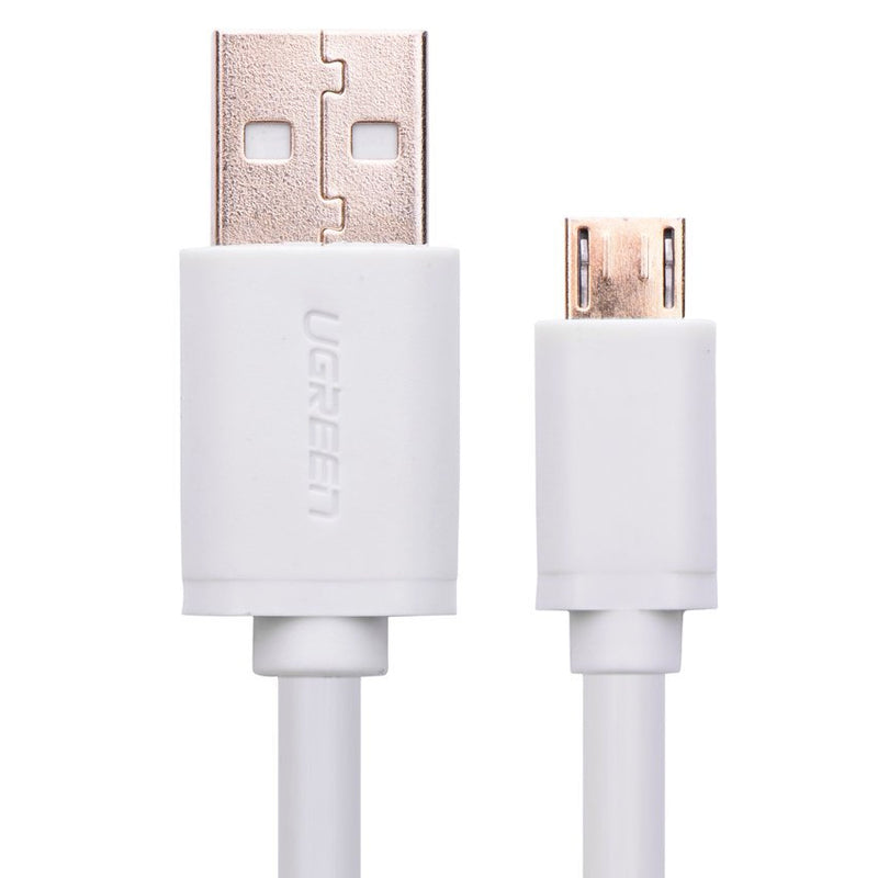 UGREEN Micro USB Male to USB Male cable Gold-Plated - White 2M (10850)