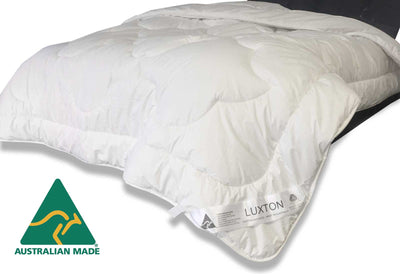 Luxton Single Size 500GSM Australian Wool Quilt