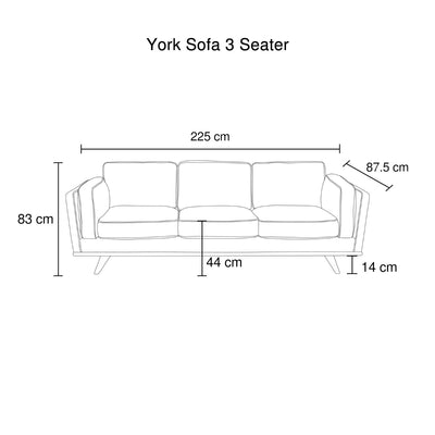 3 Seater Sofa Teal Fabric Lounge Set for Living Room Couch with Wooden Frame