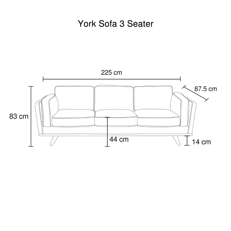 3 Seater Sofa Teal Fabric Lounge Set for Living Room Couch with Wooden Frame