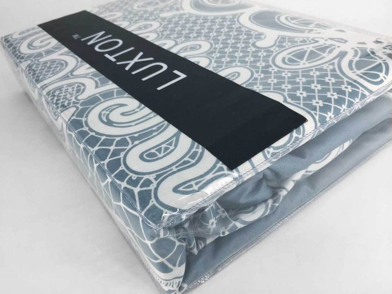 Luxton Queen Size 3pcs Duckegg Blue Floral Quilt Cover Set