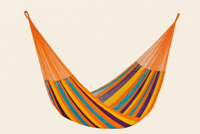 Mayan Legacy King Plus Size Nylon Mexican Hammock in Alegra Colour