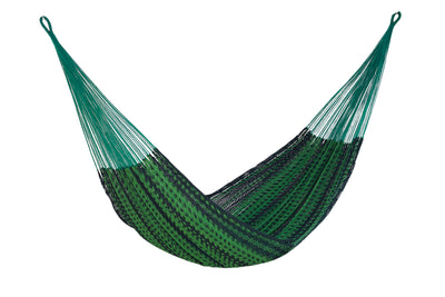 Mayan Legacy King Size Outdoor Cotton Mexican Hammock in Jardin Colour