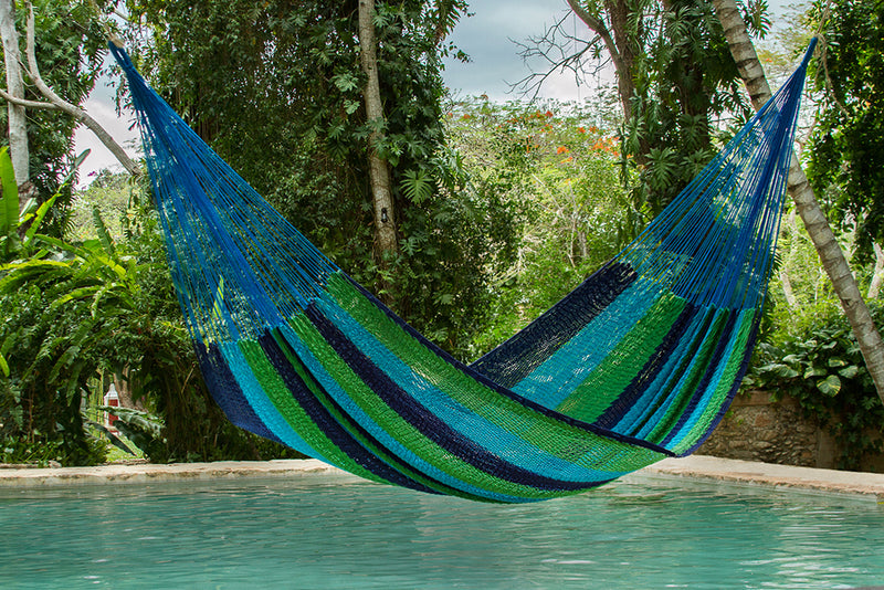 Outdoor undercover cotton Mayan Legacy hammock King size Oceanica
