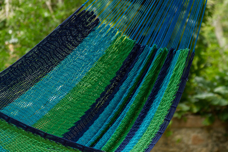 Outdoor undercover cotton Mayan Legacy hammock Family size Oceanica